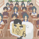 One of many unlockable scenes in 2013 Wii U game Game & Wario, one of Nintendo’s strangest releases ever. Turning the Wii U GamePad in real life would swivel the teacher’s head. When he faced the blackboard, the kids would act up. They’d quiet when he turned around.